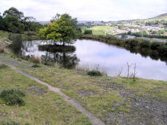 
Trostre Pit reservoir, Blaina, August 2010